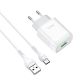 Белое зарядное устройство Hoco C72Q Glorious QC3.0 Type-C Белое зарядное устройство Hoco C72Q Glorious QC3.0 Type-C