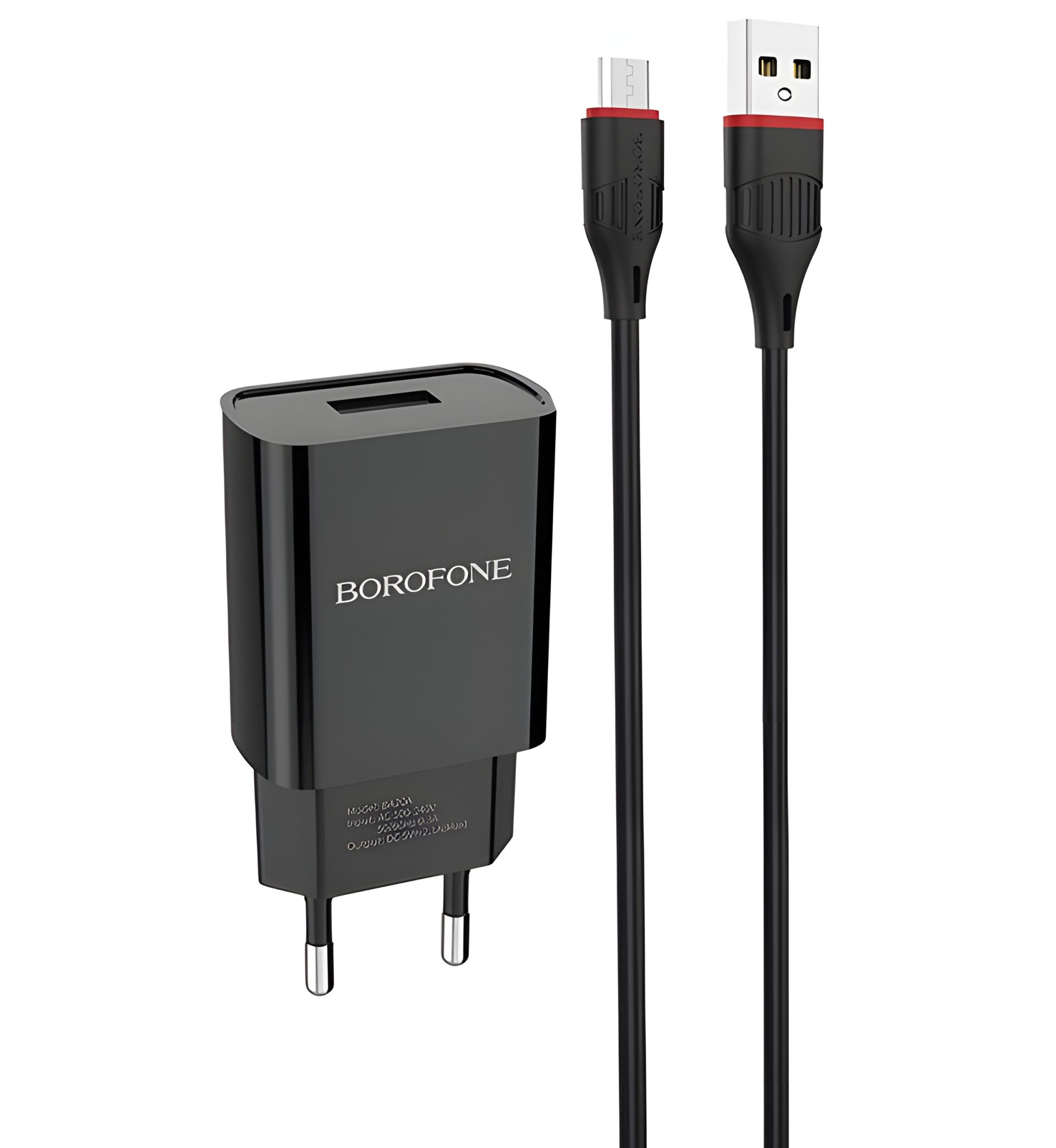 Borofone BA20A Micro 1USB Зарядное устройство 2.1A Черное Borofone BA20A Micro 1USB Зарядное устройство 2.1A Черное