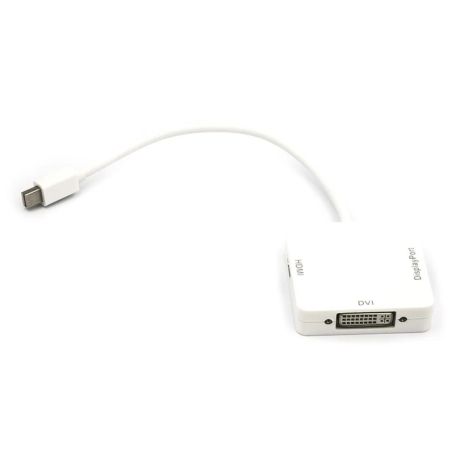 Переходник кабельный PowerPlant mini DisplayPort (Thunderbolt) - DisplayPort, HDMI, DVI 0.2 м