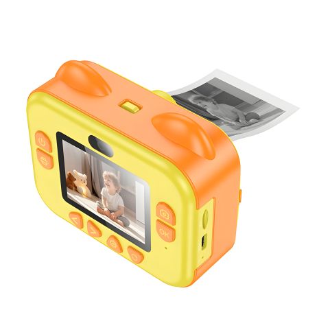 Цифровая фото-видео камера для детей HOCO Dual-camera children printing camera DV204 | 2.4" HD экран | желтая Цифровая фото-видео камера для детей HOCO Dual-camera children printing camera DV204 | 2.4" HD экран | желтая