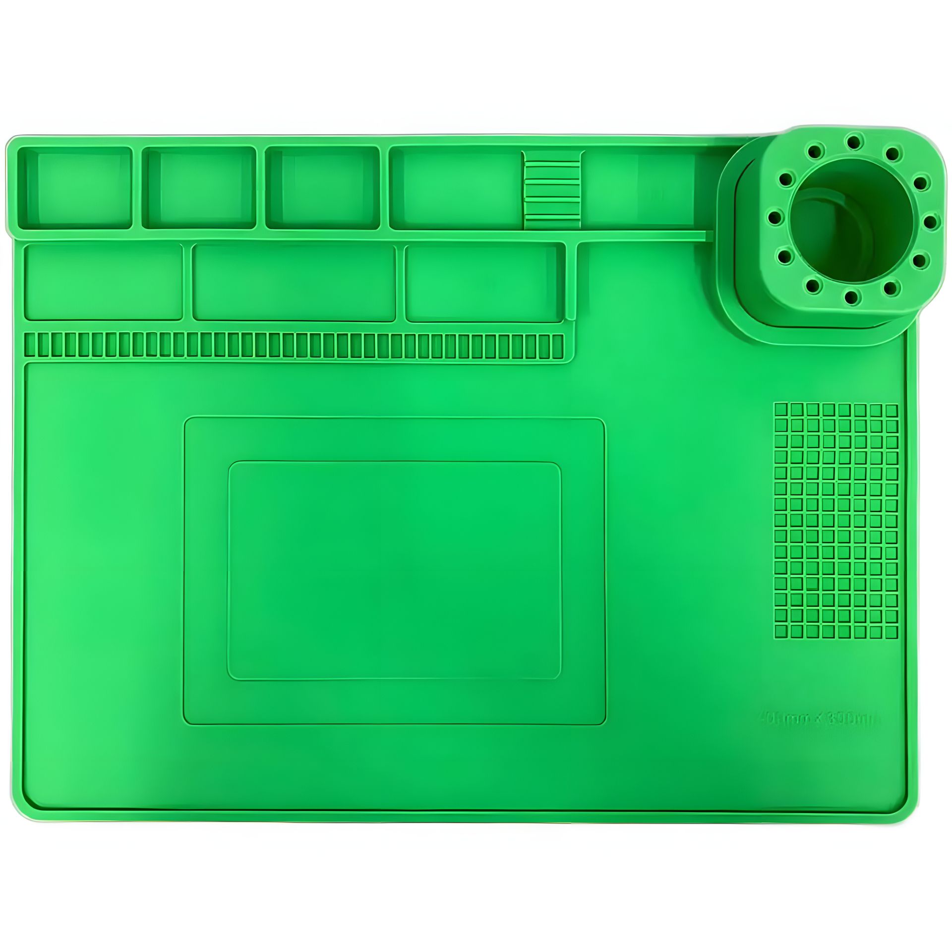 Теплоизоляционный коврик из силикона TELIJIA TE-722 для пайки и ремонта техники 400x300mm Green Теплоизоляционный коврик из силикона TELIJIA TE-722 для пайки и ремонта техники 400x300mm Green