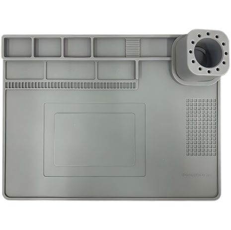 Силиконовый теплоизоляционный коврик TELIJIA TE-722 400x300mm серый Силиконовый теплоизоляционный коврик TELIJIA TE-722 400x300mm серый