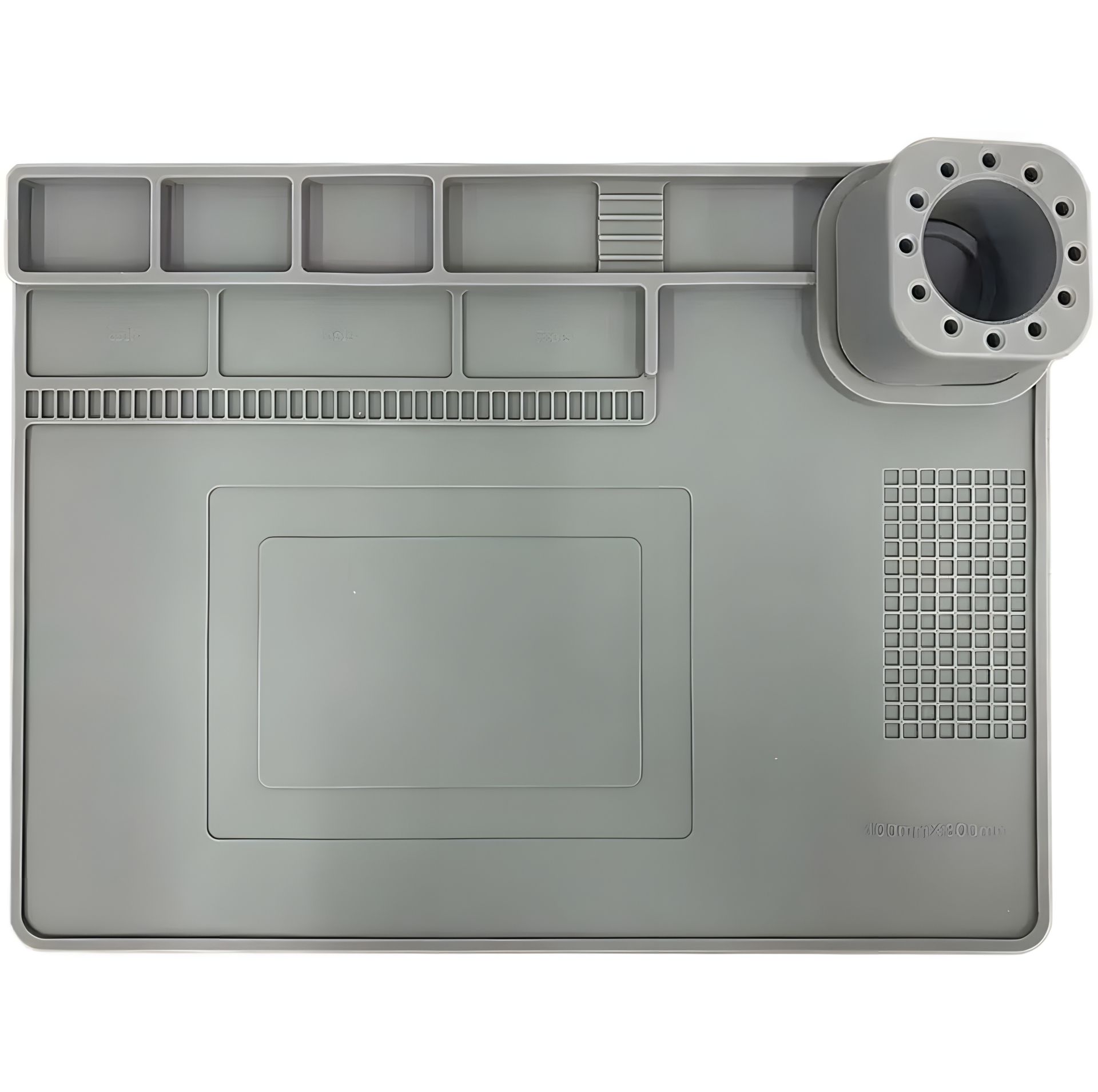 Силиконовый теплоизоляционный коврик TELIJIA TE-722 400x300mm серый Силиконовый теплоизоляционный коврик TELIJIA TE-722 400x300mm серый