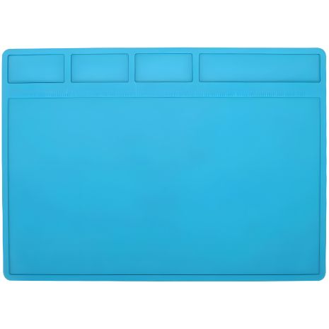 Силиконовый коврик Mechanic V41, термостойкий, для пайки и ремонта техники, 280x200 мм, Blue