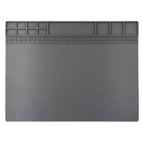 Мат силиконовый, термоустойчивый Aida A-220, для ремонта портативной техники и раскладки запчастей (405x305мм) Мат силиконовый, термоустойчивый Aida A-220, для ремонта портативной техники и раскладки запчастей (405x305мм)