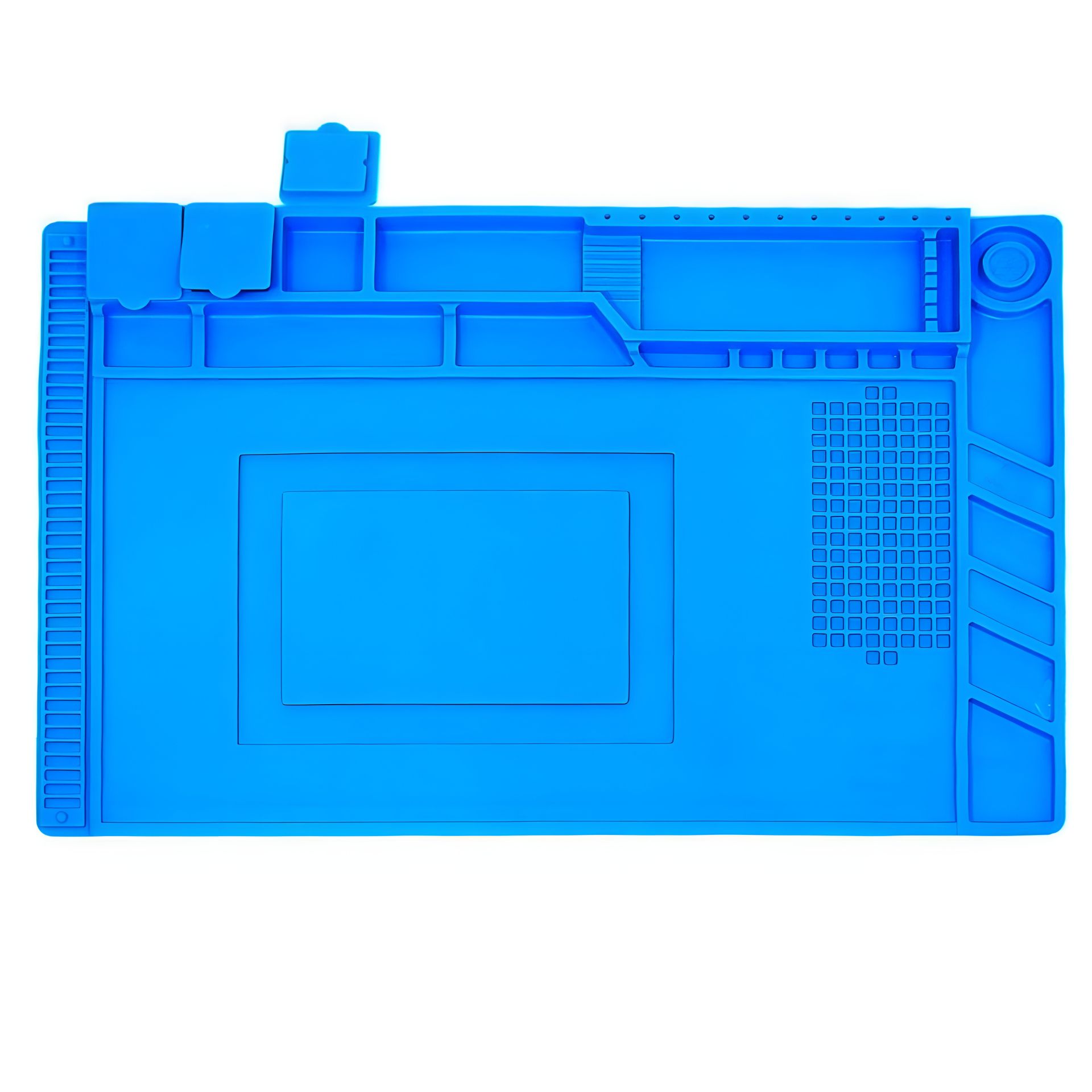 Термостойкий силиконовый мат Aida S-160 для ремонта портативной техники и хранения запчастей (450x295мм) Термостойкий силиконовый мат Aida S-160 для ремонта портативной техники и хранения запчастей (450x295мм)