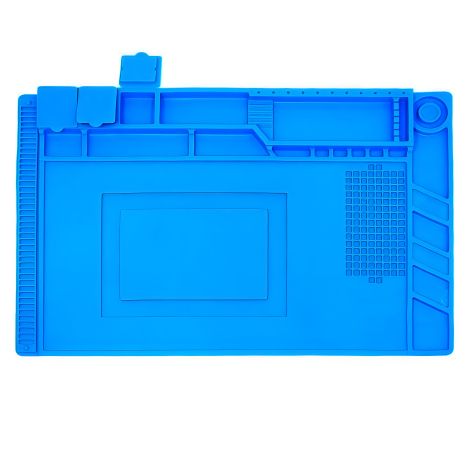 Термостойкий силиконовый мат Aida S-160 для ремонта портативной техники и хранения запчастей (450x295мм) Термостойкий силиконовый мат Aida S-160 для ремонта портативной техники и хранения запчастей (450x295мм)