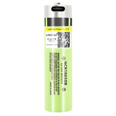 Аккумулятор LiitoKala 34B-USB 18650 с Type-C защитой, 3A, 3400mah, Original Аккумулятор LiitoKala 34B-USB 18650 с Type-C защитой, 3A, 3400mah, Original