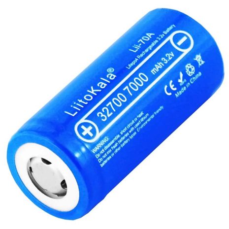 Аккумулятор LiitoKala Lii-70A 32700 / LiFePO4 / 21А / 3,2В / 7000 mАh / плоский контакт / Original Аккумулятор LiitoKala Lii-70A 32700 / LiFePO4 / 21А / 3,2В / 7000 mАh / плоский контакт / Original