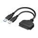 Sata To USB 3.0+2.0 HDD/SSD адаптер 22 Pin Sata III Cable Black
