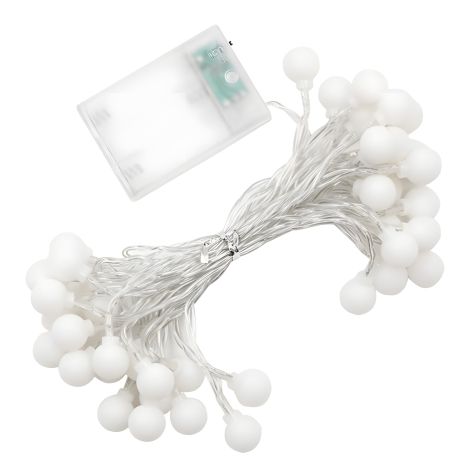 Гирлянда светодиодная шарики теплый свет 3m (300cm), 20 диодов, работающие от 3 батареек AA (не входят в комплект) Гирлянда светодиодная шарики теплый свет 3m (300cm), 20 диодов, работающие от 3 батареек AA (не входят в комплект)