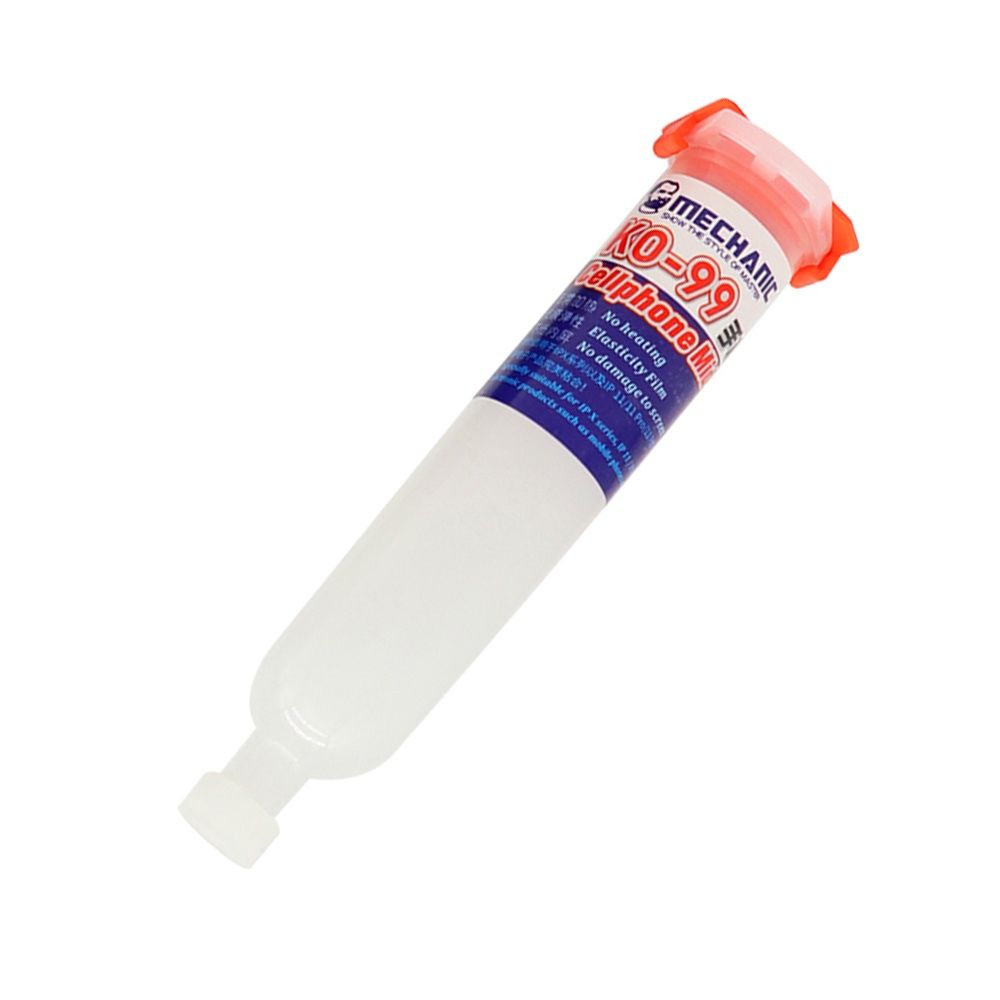 Прозорий поліуретановий клей Mechanic KO-99, 30ml, в шприці, швидковисихаючий Прозорий поліуретановий клей Mechanic KO-99, 30ml, в шприці, швидковисихаючий