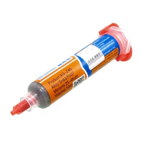 Паяльная паста BGA Mechanic XG-Z40 весом 35 гр. при 183 градусах / 10cc Паяльная паста BGA Mechanic XG-Z40 весом 35 гр. при 183 градусах / 10cc