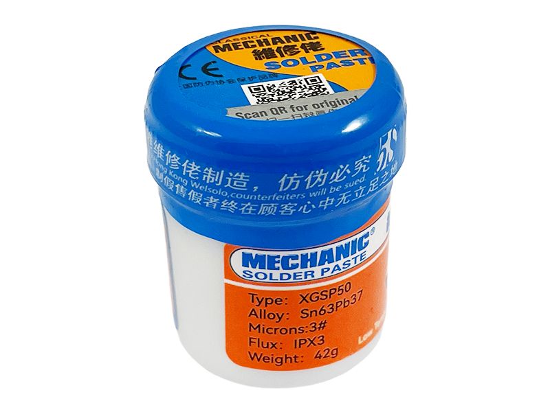 Паяльная паста BGA Mechanic XG-50 / 183°C / 42 г Паяльная паста BGA Mechanic XG-50 / 183°C / 42 г