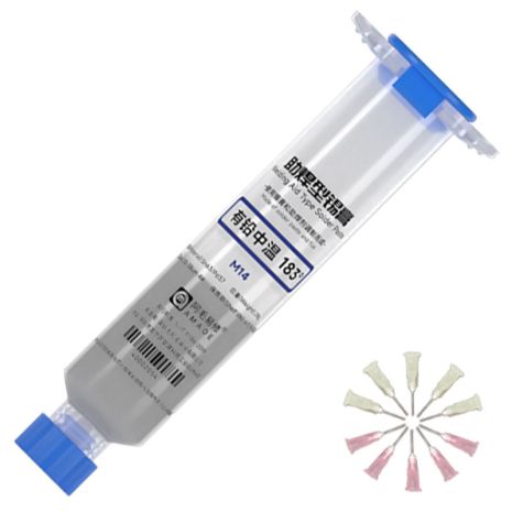 BGA паяльная паста Amaoe M14 / 183°C / 20 г / 10cc BGA паяльная паста Amaoe M14 / 183°C / 20 г / 10cc