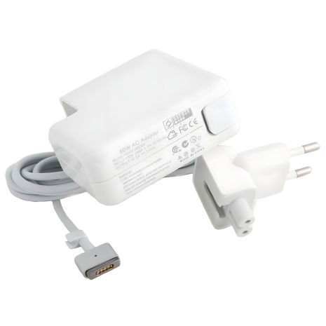 PowerPlant Apple адаптер для ноутбуков 220V, 16.5V 60W 3.65A (MagSafe 2)