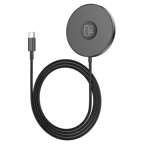 Беспроводная зарядка Magsafe HOCO CW41 Delight 3-in-1 15W Черная Беспроводная зарядка Magsafe HOCO CW41 Delight 3-in-1 15W Черная