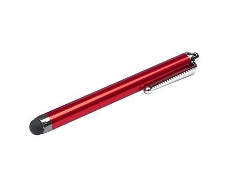 Красный ёмкостный стилус с отверстием для крепления