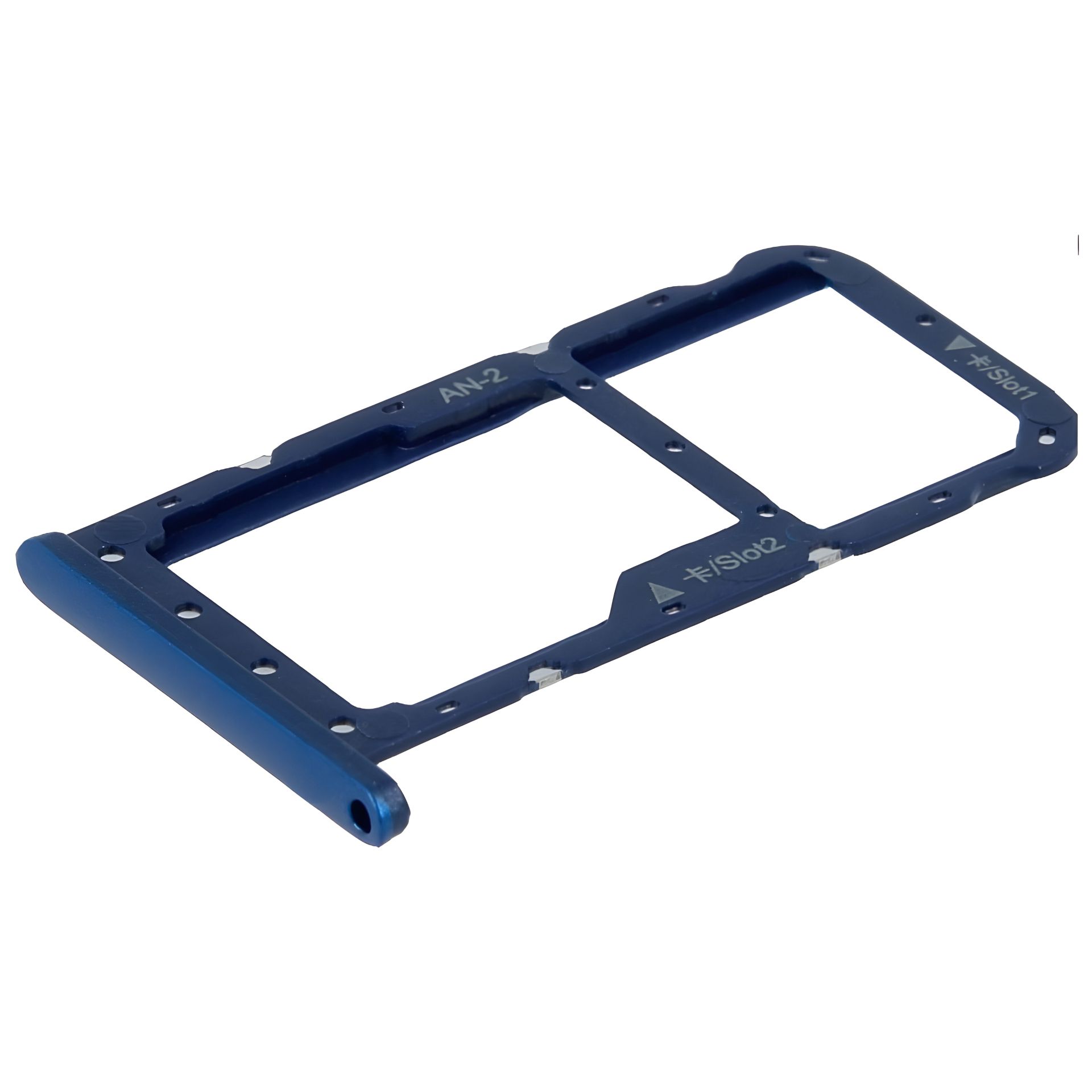 Держатель SIM карты для Huawei P20 Lite, Nova 3e, синий на 2 SIM Держатель SIM карты для Huawei P20 Lite, Nova 3e, синий на 2 SIM