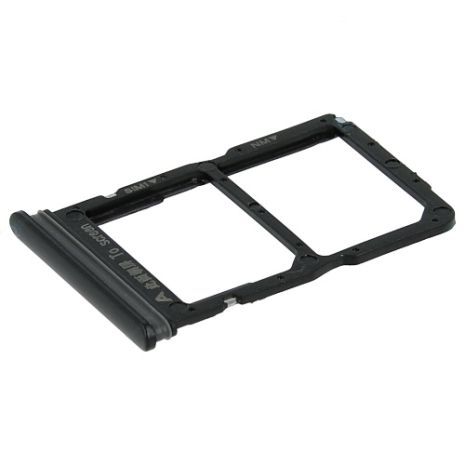 Держатель Sim карты Huawei P Smart S 2020, Y8p, черный на 2 Sim Держатель Sim карты Huawei P Smart S 2020, Y8p, черный на 2 Sim