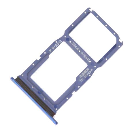 Синій тримач Sim картки для Huawei P Smart Z/Y9 Prime 2019, на 2 Sim
