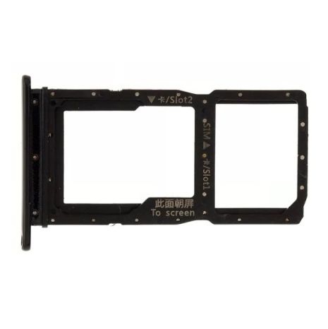 Держатель для Sim карты Huawei P Smart Z, Y9 Prime 2019, черный, на 2 Sim Держатель для Sim карты Huawei P Smart Z, Y9 Prime 2019, черный, на 2 Sim