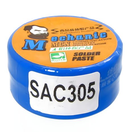 Бессвинцовая паста BGA от Mechanic SAC305 20 г Бессвинцовая паста BGA от Mechanic SAC305 20 г