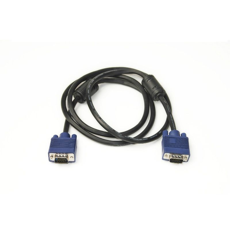 Відеокабель Power Plant VGA-VGA, 1.5 метра, подвійний ферит Відеокабель Power Plant VGA-VGA, 1.5 метра, подвійний ферит