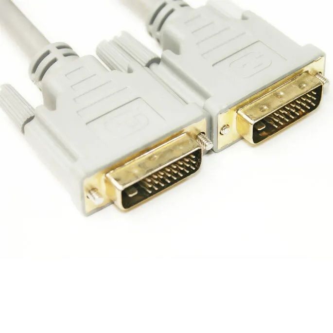 Відео кабель PowerPlant DVI-D 24M-24M з подвійними феритами, 1.5м Відео кабель PowerPlant DVI-D 24M-24M з подвійними феритами, 1.5м