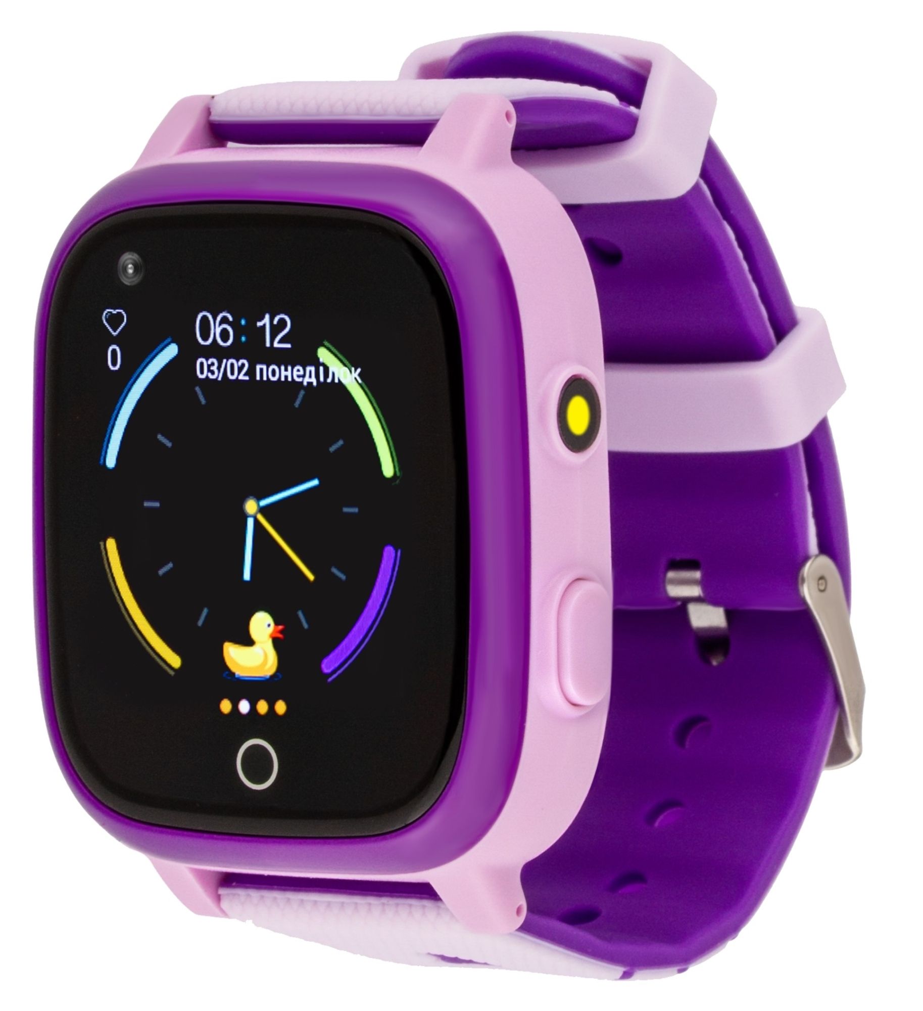 Детские смарт-часы с термометром AmiGo GO005 4G WIFI Purple UA UCRF Детские смарт-часы с термометром AmiGo GO005 4G WIFI Purple UA UCRF