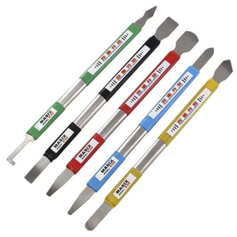 Набор лопаток TELIJIA TE-020 для разборки корпусов, BGA пасты, ремонта, металл, 5 шт.