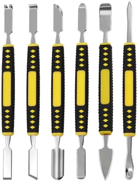 Набор двусторонних лопаток TELIJIA TE-655 для разборки техники, металл, 6 шт.