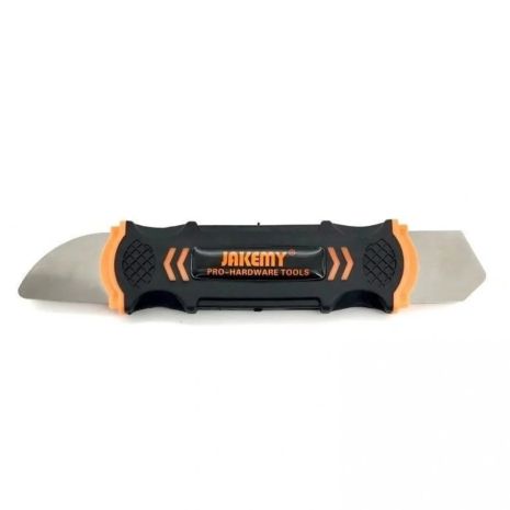 Металлическая двусторонняя лопатка для разборки корпусов Jakemy JM-OP12, с пластиковой рукояткой Металлическая двусторонняя лопатка для разборки корпусов Jakemy JM-OP12, с пластиковой рукояткой