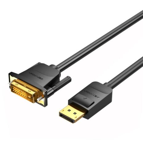 Кабель Vention DP to DVI Cable 2M Black (HAFBH) Кабель Vention DP to DVI Cable 2M Black (HAFBH)