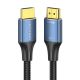 Кабель Vention Cotton Braided HDMI-A Male to Male, v2.1, 8K, 5M, Blue Aluminum Alloy Type (ALGLJ) Кабель Vention Cotton Braided HDMI-A Male to Male, v2.1, 8K, 5M, Blue Aluminum Alloy Type (ALGLJ)