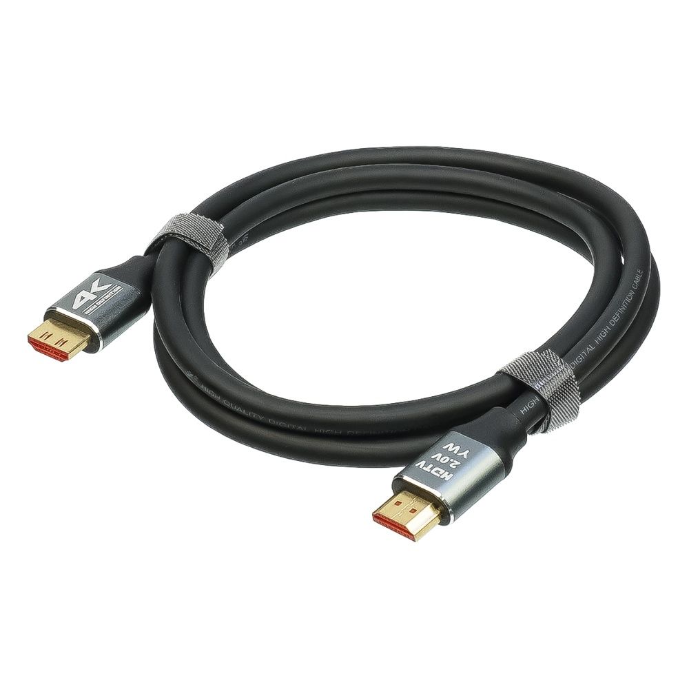 HDMI кабель 2.0V 4K 3840P c позолоченными коннекторами 1.5m черный HDMI кабель 2.0V 4K 3840P c позолоченными коннекторами 1.5m черный