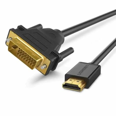 Переходник UGREEN HDMI to DVI 2K Cable Male to Male Black 3m Переходник UGREEN HDMI to DVI 2K Cable Male to Male Black 3m
