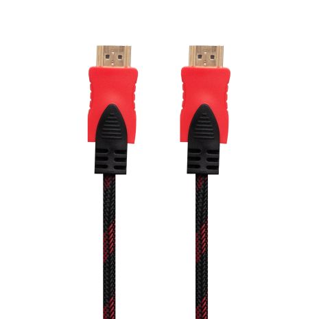 Cable HDMI- HDMI 1.4V 5m (Тканевый провод) Чёрно-Красный Cable HDMI- HDMI 1.4V 5m (Тканевый провод) Чёрно-Красный
