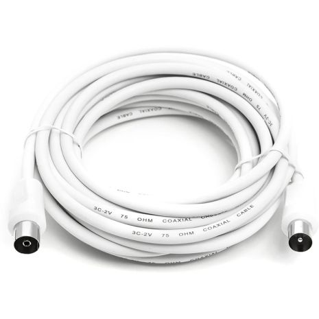 Кабель антенныйAV 5 м White Кабель антенныйAV 5 м White