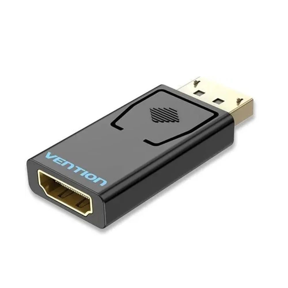 Адаптер Vention DP Male to HDMI Female, чорний (HBKB0) Адаптер Vention DP Male to HDMI Female, чорний (HBKB0)
