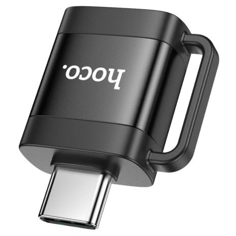 Адаптер HOCO UA31C Type-C male to USB female OTG Black Адаптер HOCO UA31C Type-C male to USB female OTG Black