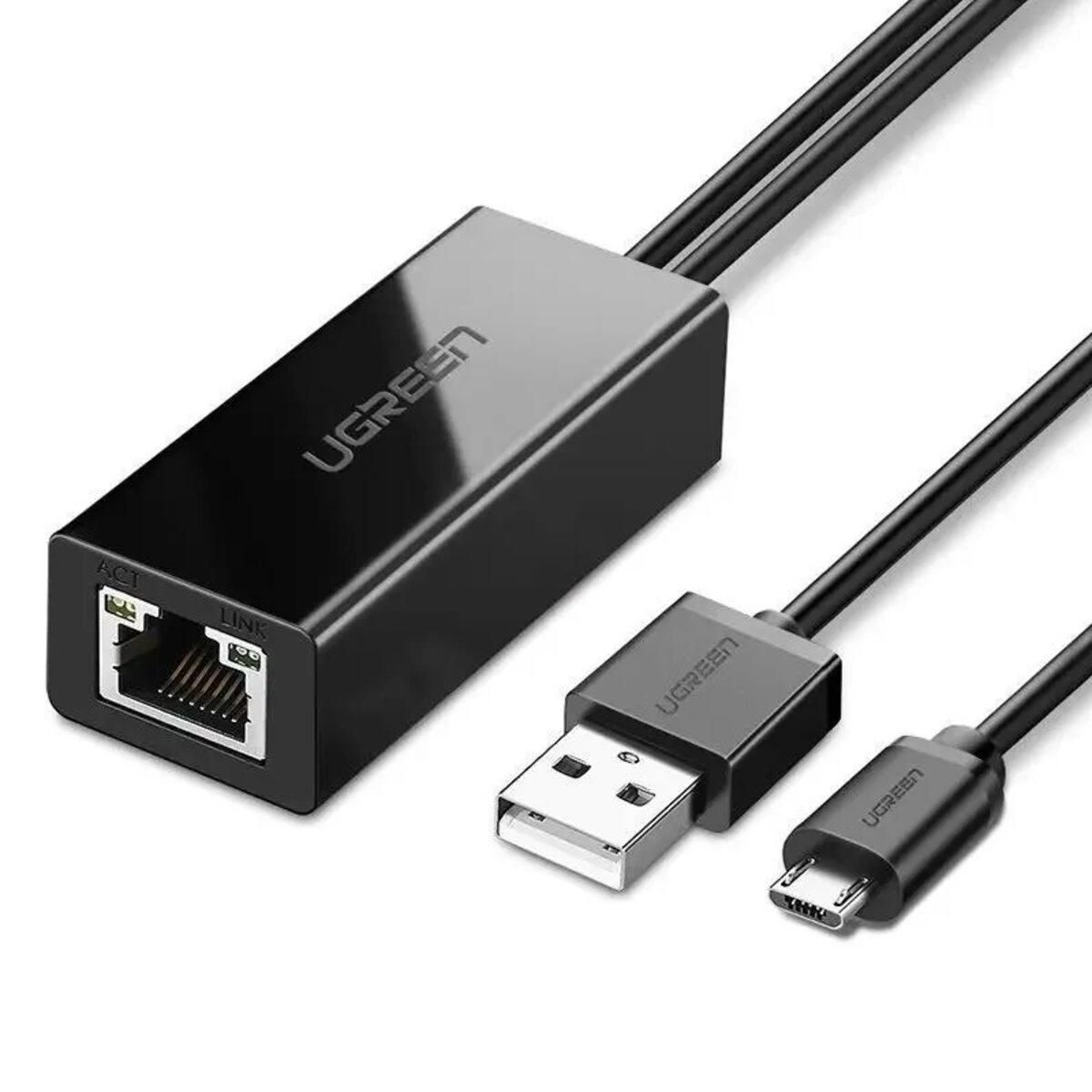 UGREEN Ethernet Adapter для TV Stick (чорний) UGR-30985 UGREEN Ethernet Adapter для TV Stick (чорний) UGR-30985