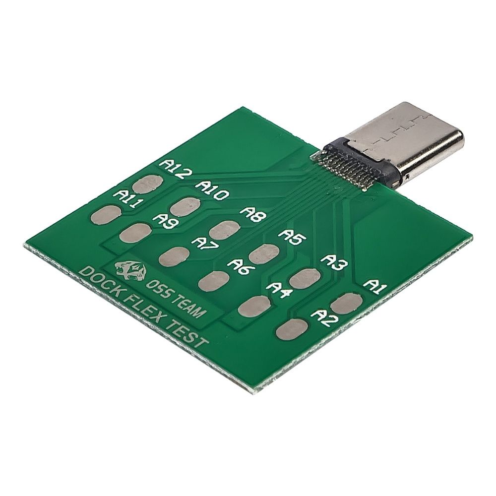 Плата тестовая Aida DFT-Type C для проверки контактов разъема Type C на замыкание Плата тестовая Aida DFT-Type C для проверки контактов разъема Type C на замыкание