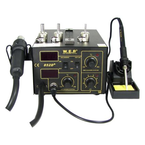 Паяльная станция WEP 852D+ компрессорная, фен, паяльник Паяльная станция WEP 852D+ компрессорная, фен, паяльник