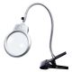 Лупа подвійна на гнучкій нозі із затискачем MG15122-C з LED-підсвічуванням (велика лупа d=125 мм, 2x; мала лупа d=26 мм, 6x) Лупа подвійна на гнучкій нозі із затискачем MG15122-C з LED-підсвічуванням (велика лупа d=125 мм, 2x; мала лупа d=26 мм, 6x)
