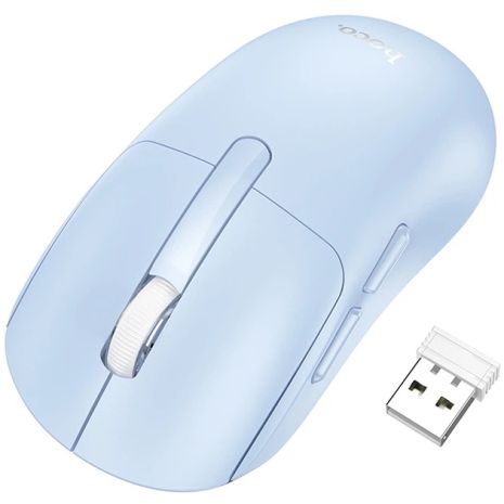 Бездротова миша Hoco DI88, Bluetooth 4.0, 2.4GHz, 800-1600DPI, 1 батарейка AA, синя