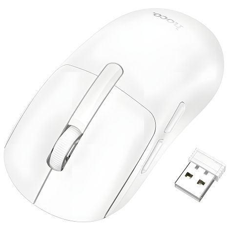Бездротова миша Hoco DI88, BT4.0, 2.4G, 800-1600DPI, 1xAA, білий колір