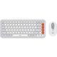 Комплект клавиатура + мышь Logitech POP Icon Combo, Off-White (920-013141)