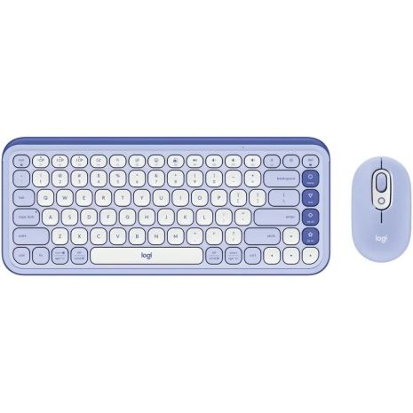 Комплект (клавиатура + мышь) Logitech POP Icon Combo Liliac (920-013078)