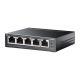 Коммутатор TP-LINK TL-SG1005LP 5xGE/4xPoE+ 40W неуправляемый на 250м